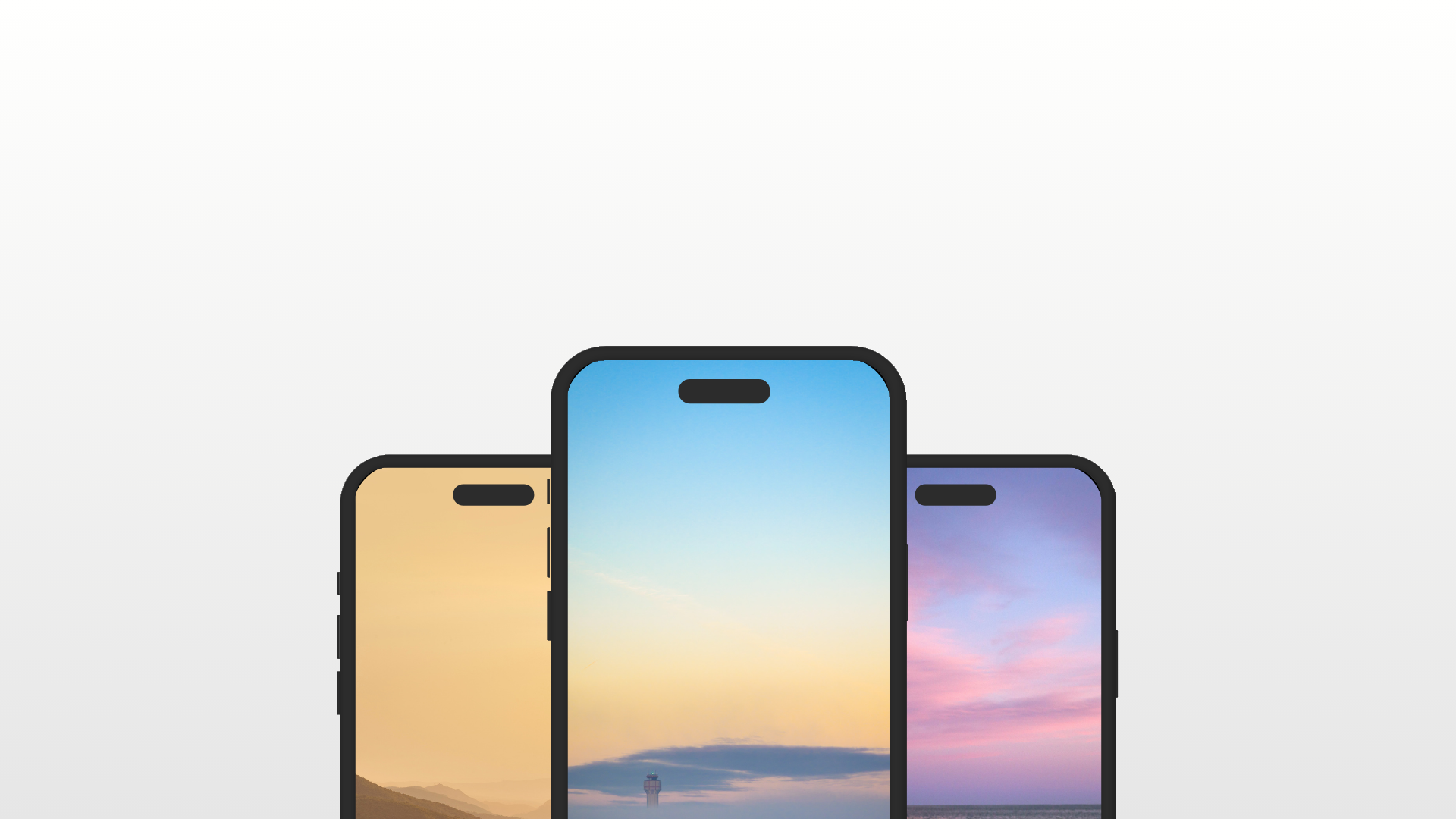 Smartphone app mockup